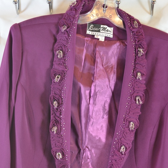 Ben Marc 3 pc Special Occasion/MOB/church Embellished Suit SZ 12 NWT - Picture 8 of 16